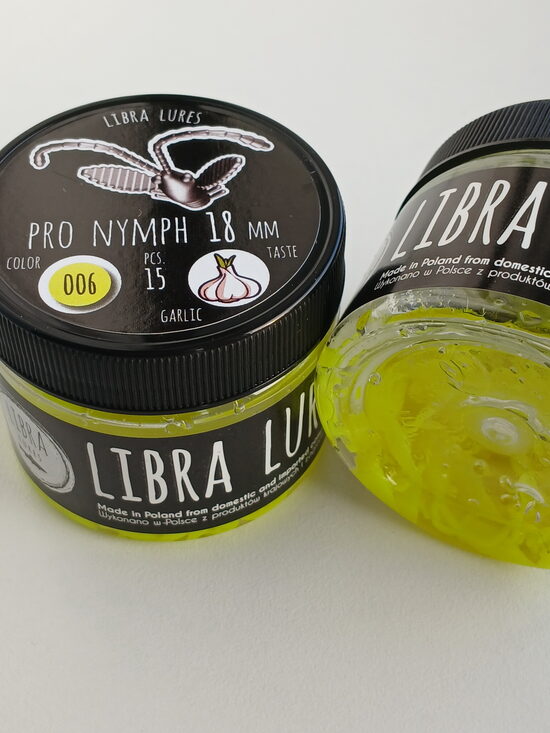 Pro Nymph 18mm, 006-Hot Yellow, 0,45gr, Garlic, 15pcs/pack