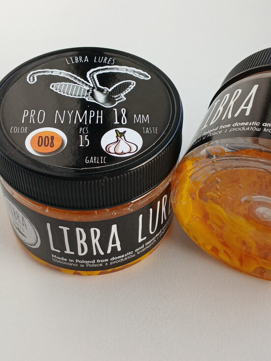 Pro Nymph 18mm, 008-Dark Yellow, 0,45gr, Garlic, 15pcs/pack