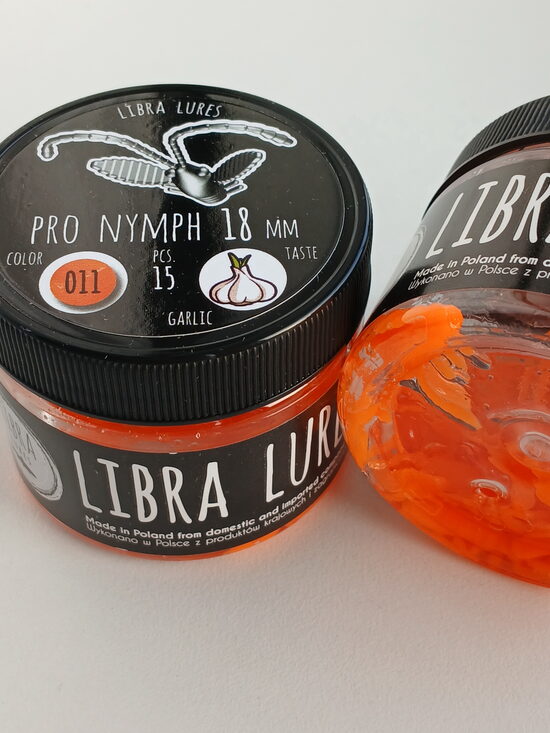 Pro Nymph 18mm, 011-Hot Orange, 0,45gr, Garlic, 15pcs/pack