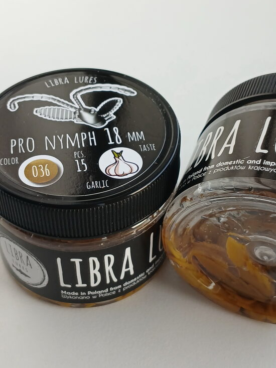 Pro Nymph 18mm, 036-Coffee Milk, 0,45gr, Garlic, 15pcs/pack