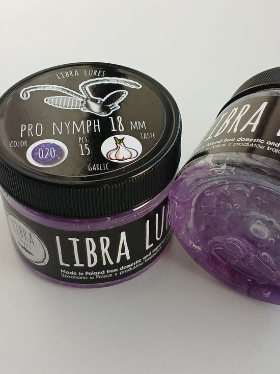 Pro Nymph 18mm, 020-Purple With Glitter, 0,45gr, Garlic, 15pcs/pack