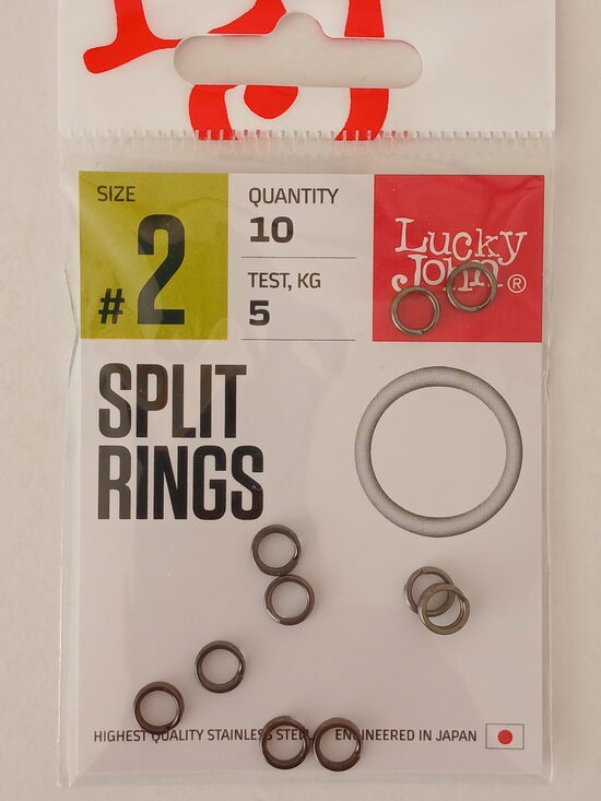 Lucky John SPLIT RINGS, size 2