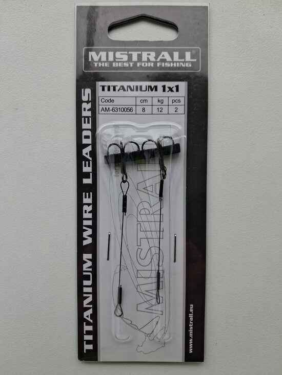 Wire Lead 1x1 Titanium 12kg 8cm 1gab