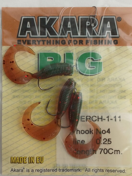 System PERCH 1, lenght 70cm, 0,25mm, 3 hooks nr.4, color 11