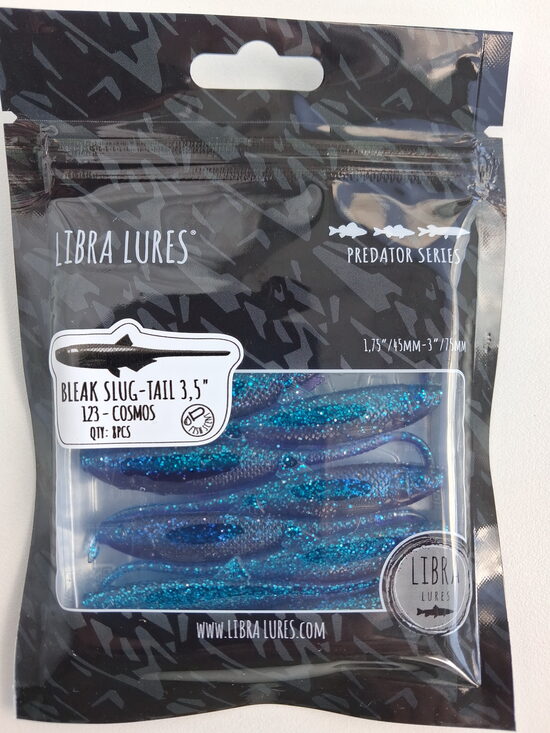 Mini Bleak-Slug Tail 3,5"/90mm, 123-Cosmos, 2,25gr, 8pcs/pack