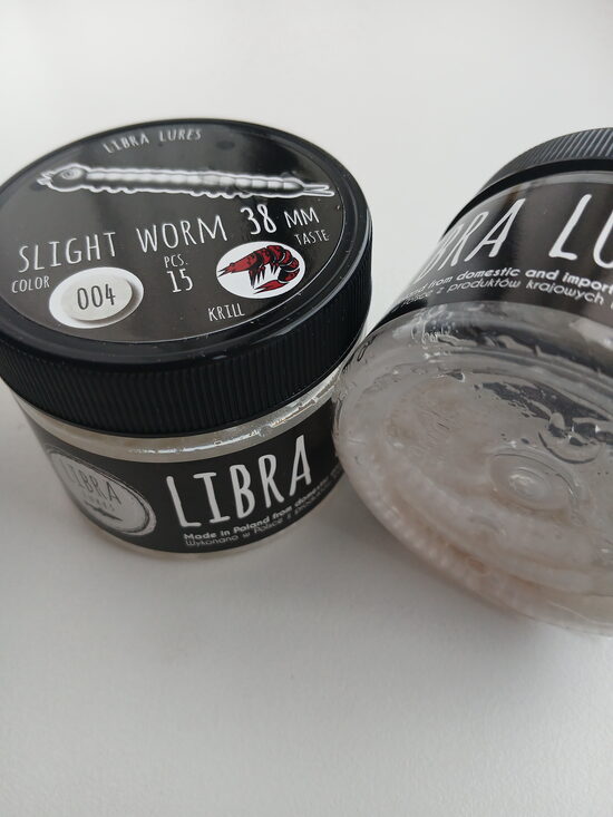Slight Worm 38mm, 004-Silver Pearl, 0,25gr, Krill, 15pcs/pack