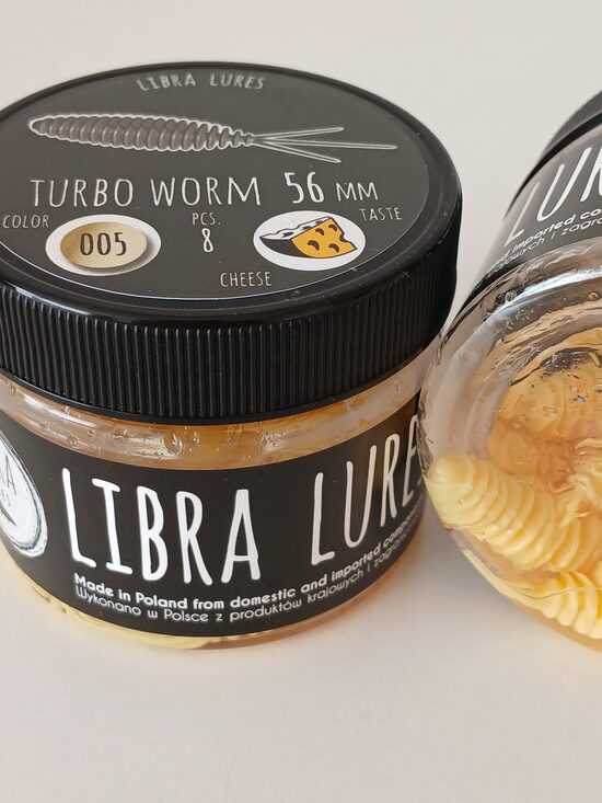 Turbo Worm 56mm, 005-Cheese, 1,7gr, Cheese, 8pcs/pack