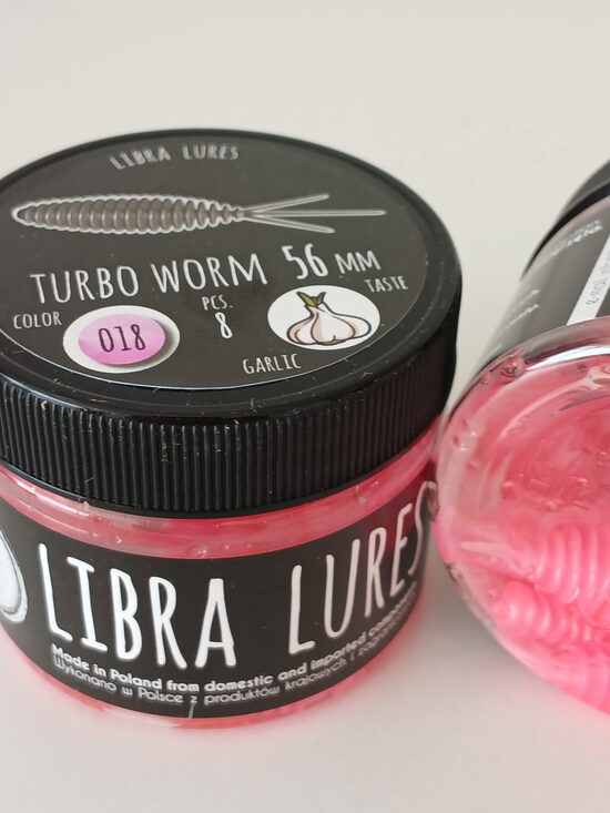 Turbo Worm 56mm, 018-Pink Pearl, 1,7gr, Garlic, 8pcs/pack