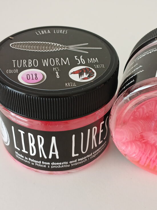 Turbo Worm 56mm, 018-Pink Pearl, 1,7gr, Krill, 8pcs/pack