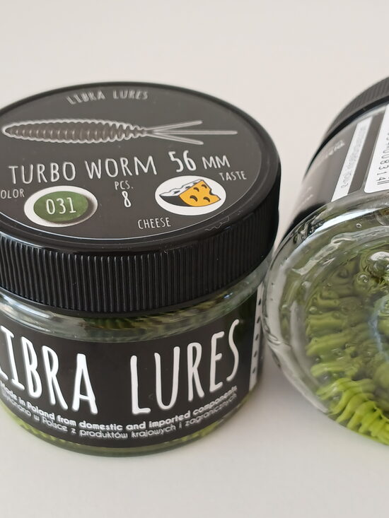 Turbo Worm 56mm, 031-Olive, 1,7gr, Cheese, 8pcs/pack