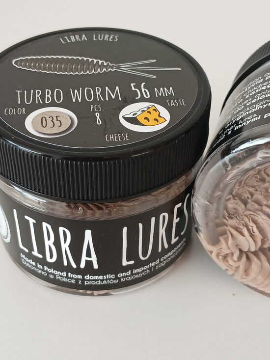 Turbo Worm 56mm, 035-Pellets, 1,7gr, Cheese, 8pcs/pack