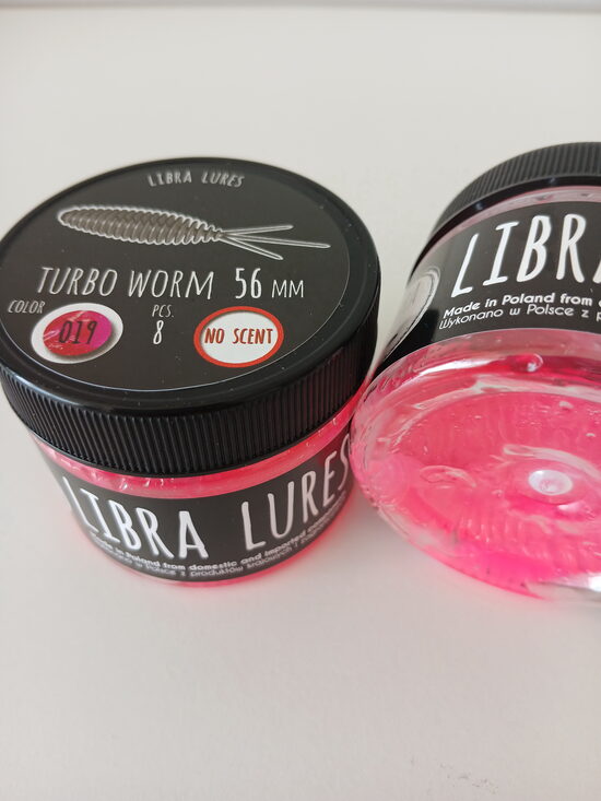 Turbo Worm 56mm, 019-Hot Pink, 1,7gr, no scent, 8pcs/pack