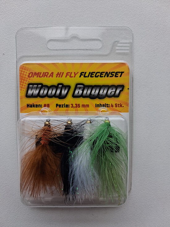 Набор нахлыстовых мушек FTM Omura Hi Fly Wooly Bugger 1 (4 шт.)