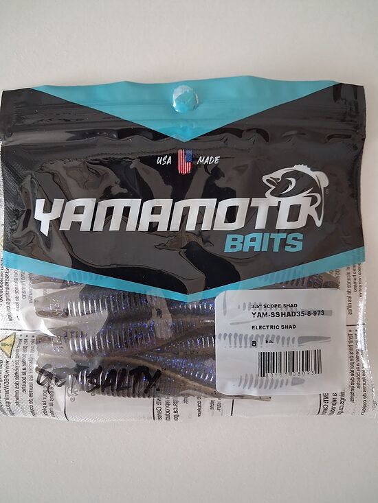  Съедобный силикон Yamamoto Baits 3.5" Scope Shad (Electric Shad)